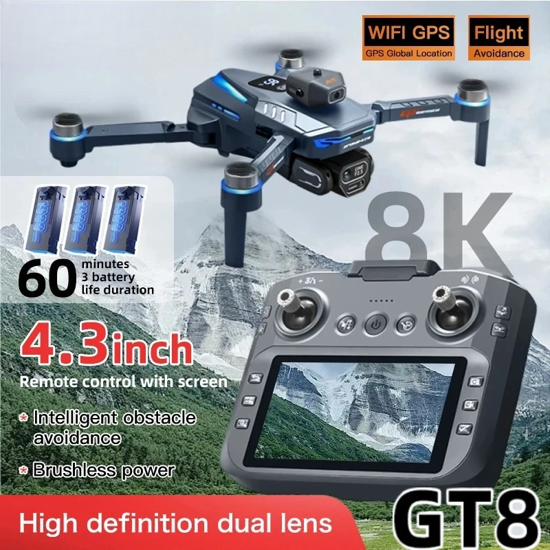 オリジナルGT8ドローン 8Kプロフェッショナルデュアルカメ - Drone Thermal Imaging のレビューと価格