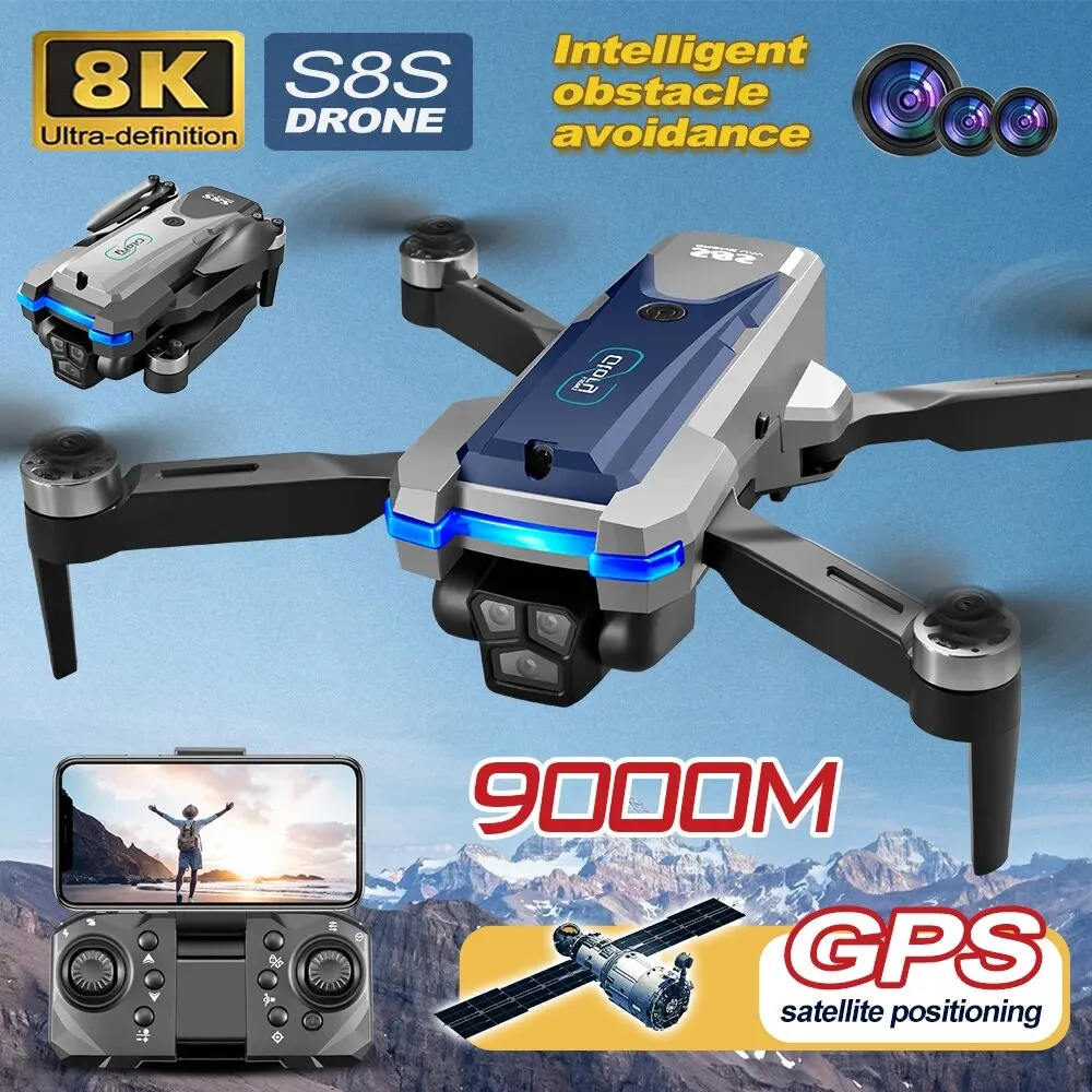 折りたたみ式リモートコントロールドローンRCS8S GPS, - Drone Cinematic のレビューと価格